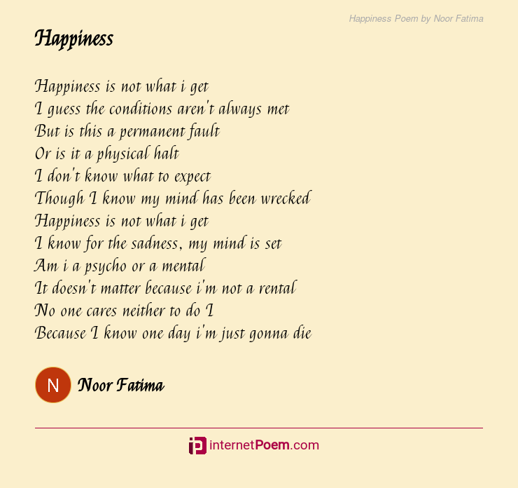 Happiness rhyming words with 