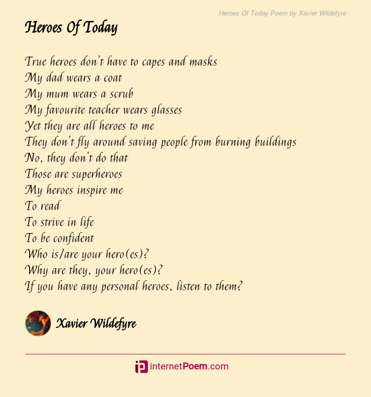 my teacher my hero poem