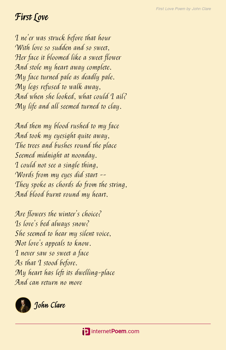 First Love Poem by John Clare
