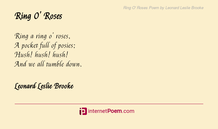 Ring O Roses Poem By Leonard Leslie Brooke