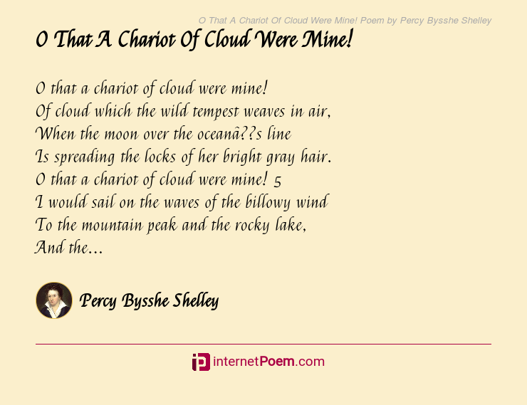 the cloud by percy bysshe shelley