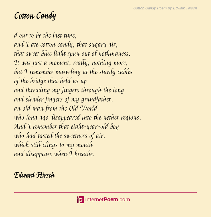 poems that rhyme about candy