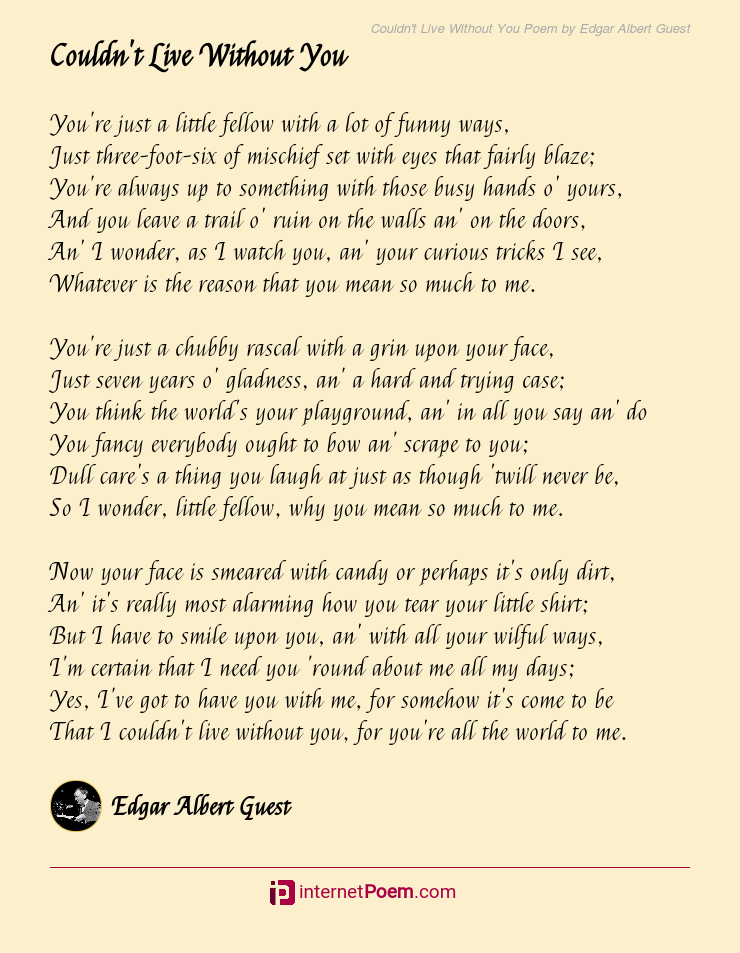 Mean poems to so me you much 50 Best