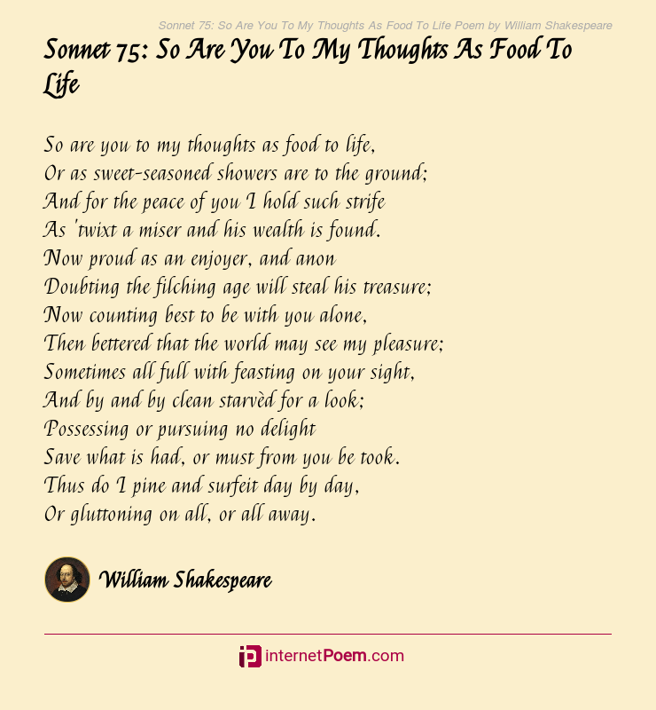 shakespeare sonnet 75