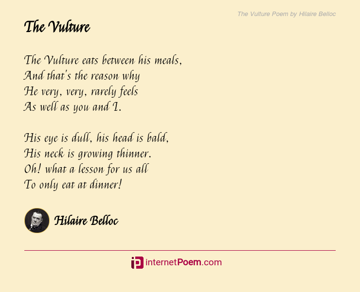 vultures poem essay pdf