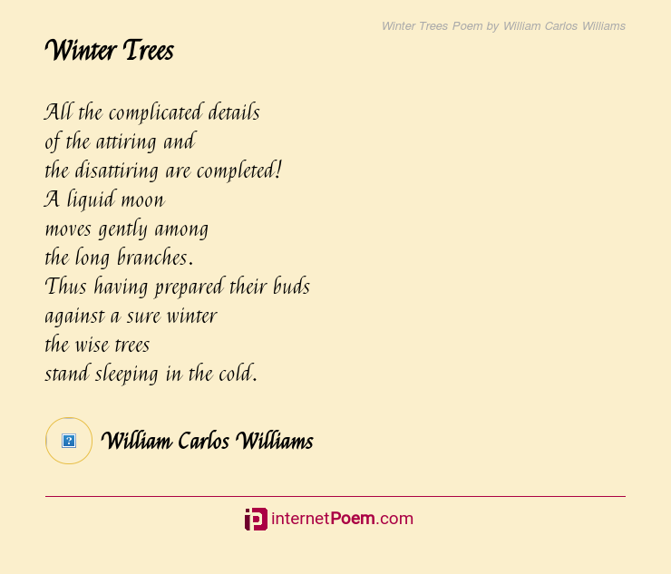 snowy tree poem