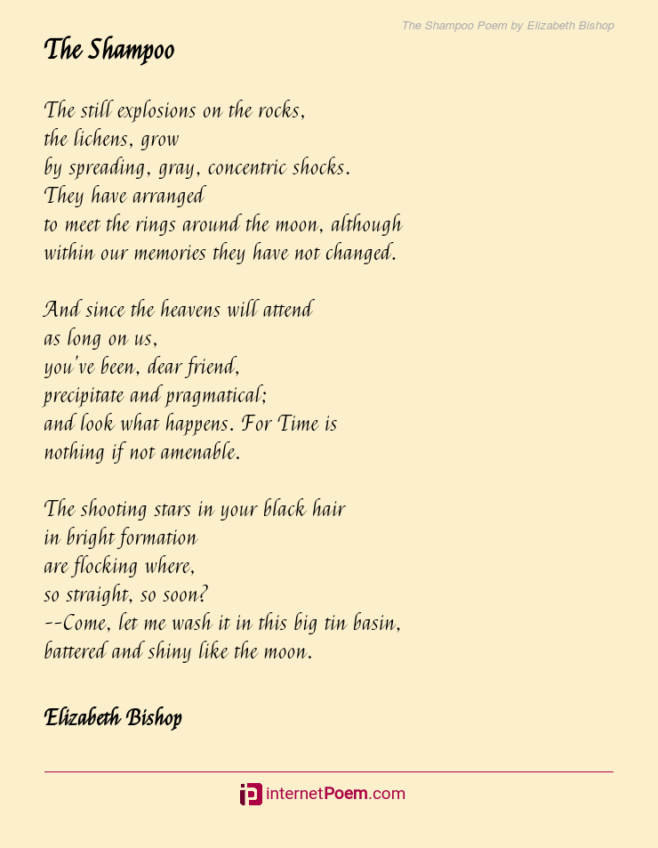 The Shampoo Poem by Elizabeth Bishop