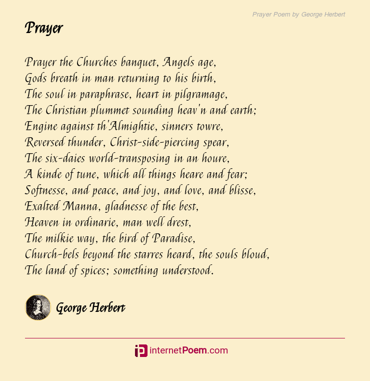 Prayer Poem By George Herbert