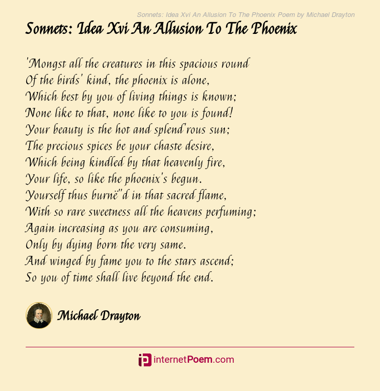 Sonnets Idea Xvi An Allusion To The Poem By Michael Drayton 