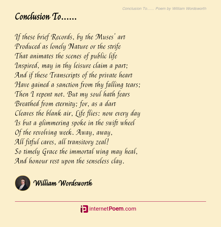 william wordsworth famous poem