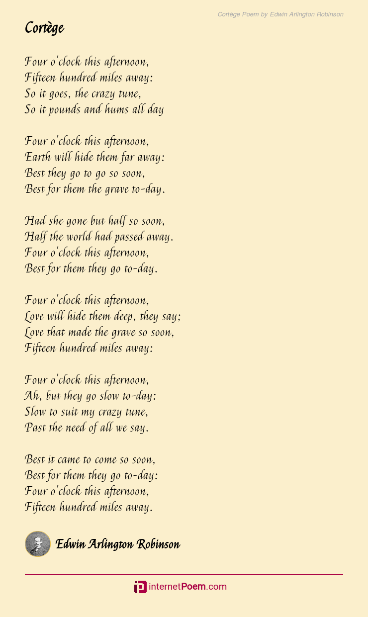 poems by edwin arlington robinson