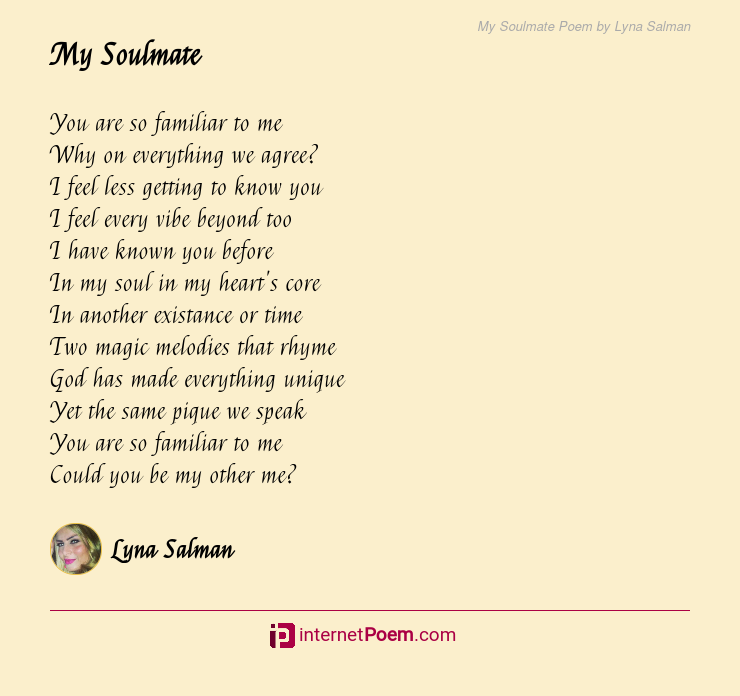 Poem searching for my soulmate 10 Famous
