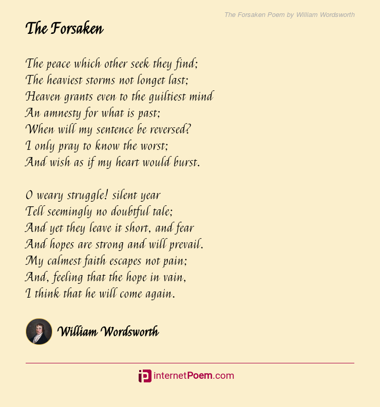 the forsaken poem