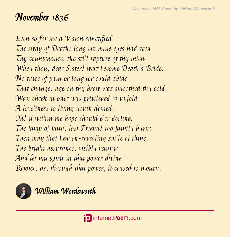 williams wordsworth short poems