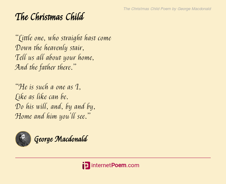 The Christmas Child Poem By George Macdonald