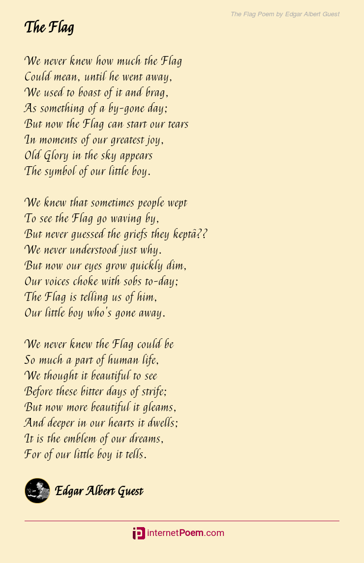 The Flag Poem by Edgar Albert Guest