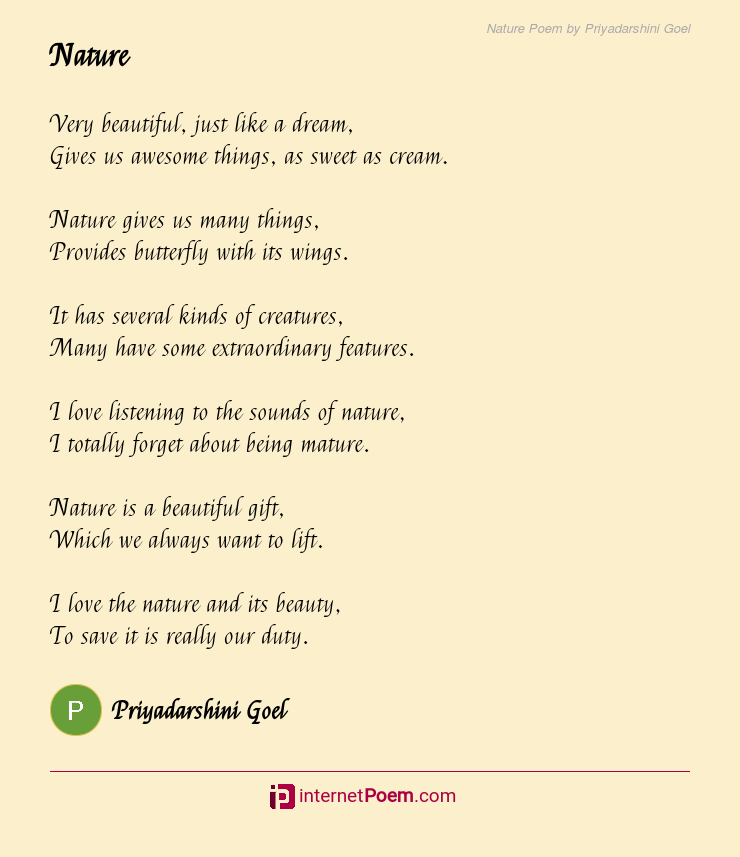 Poem by Priyadarshini