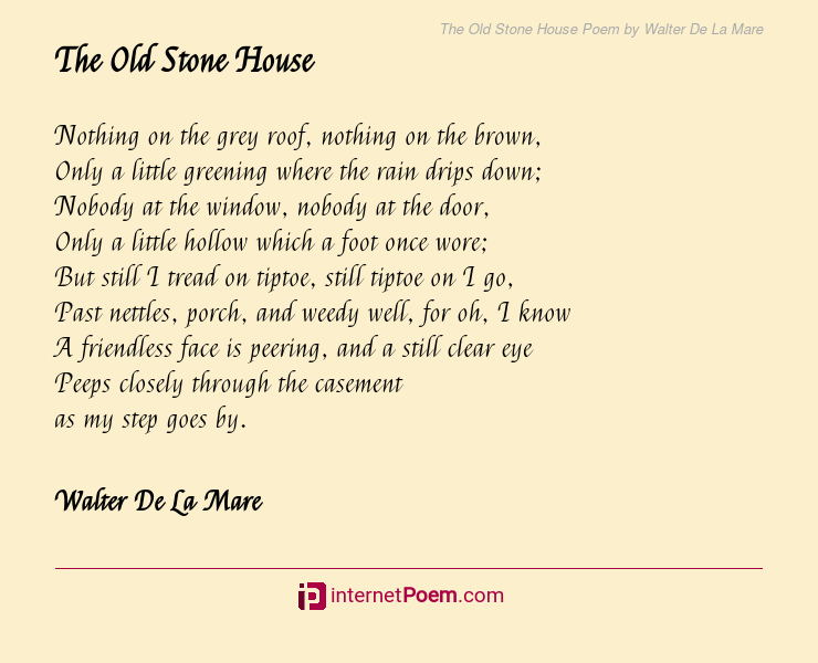 old house poem robert gray
