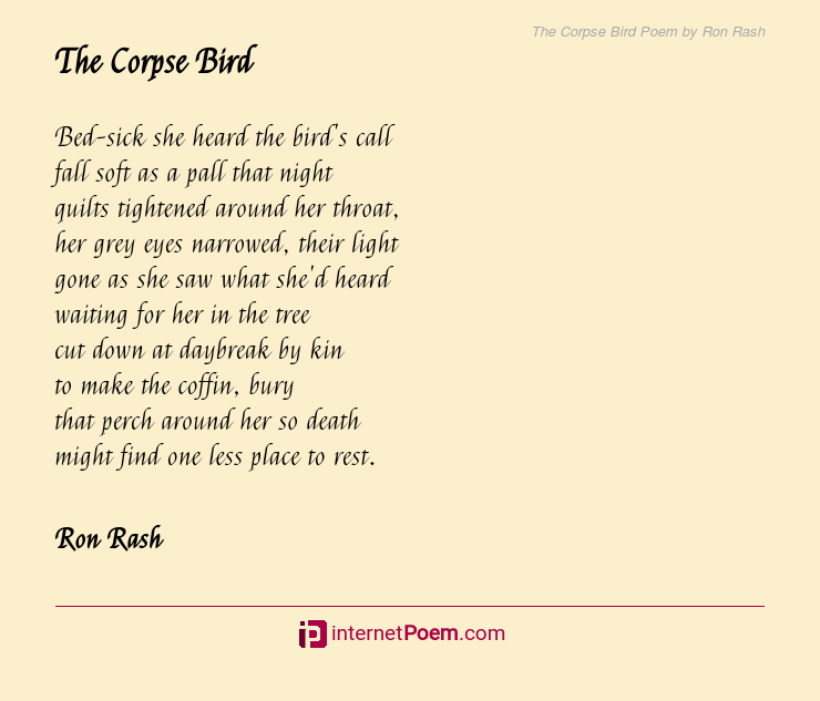 The Corpse Bird Poem by Ron Rash