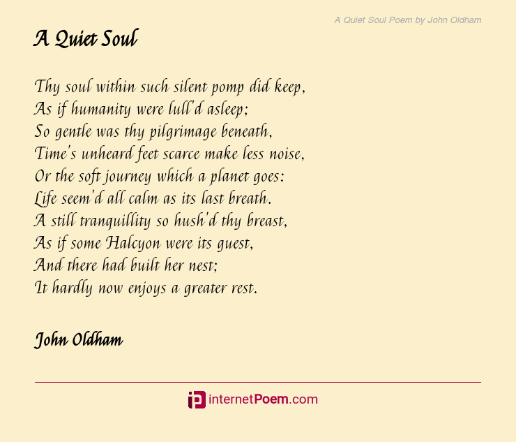A Quiet Soul Poem By John Oldham a-quiet-soul-poem-by-john-oldham