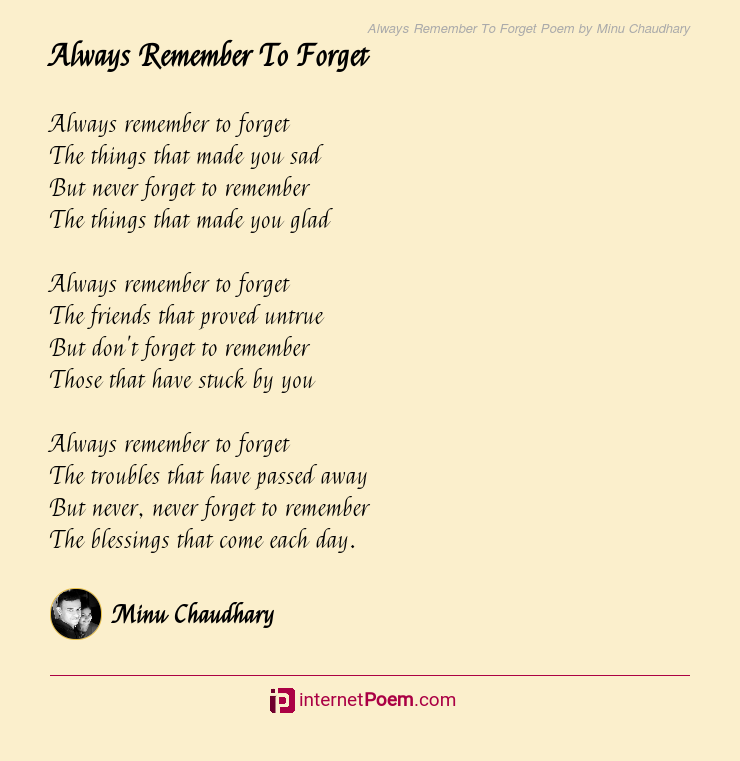 remembear poem