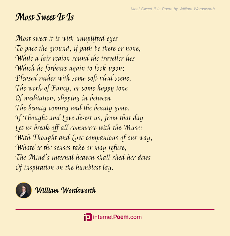 william wordsworth love poetry