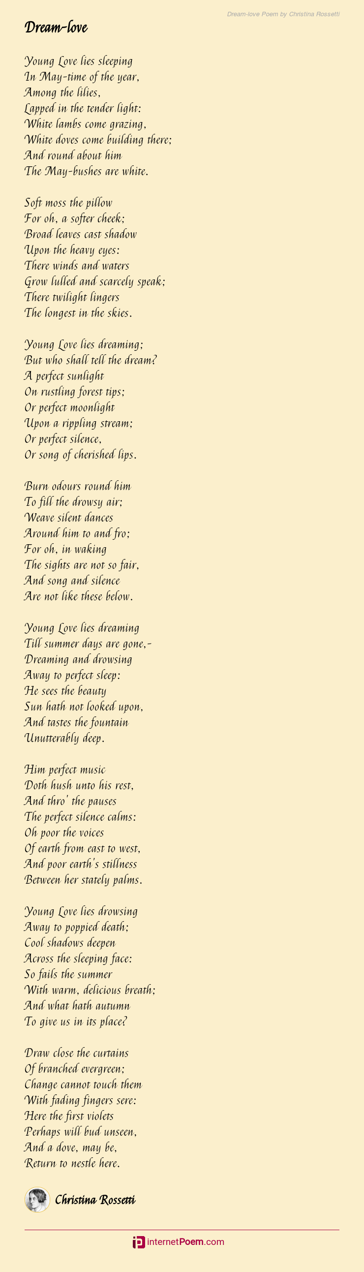 About of her dreaming poems phillis wheatley