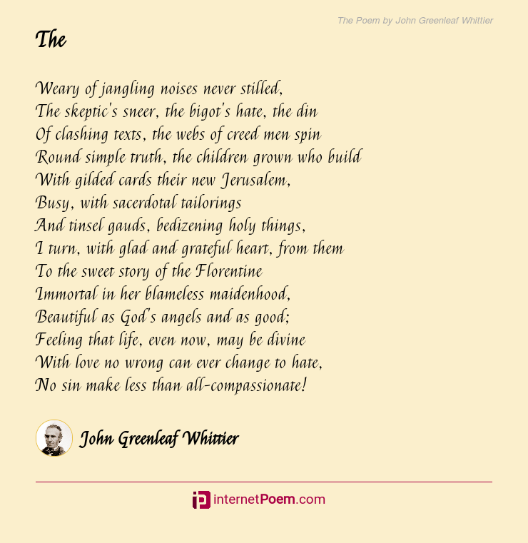 Complete Text Of The Poem By John Greenleaf Whittier - vrogue.co