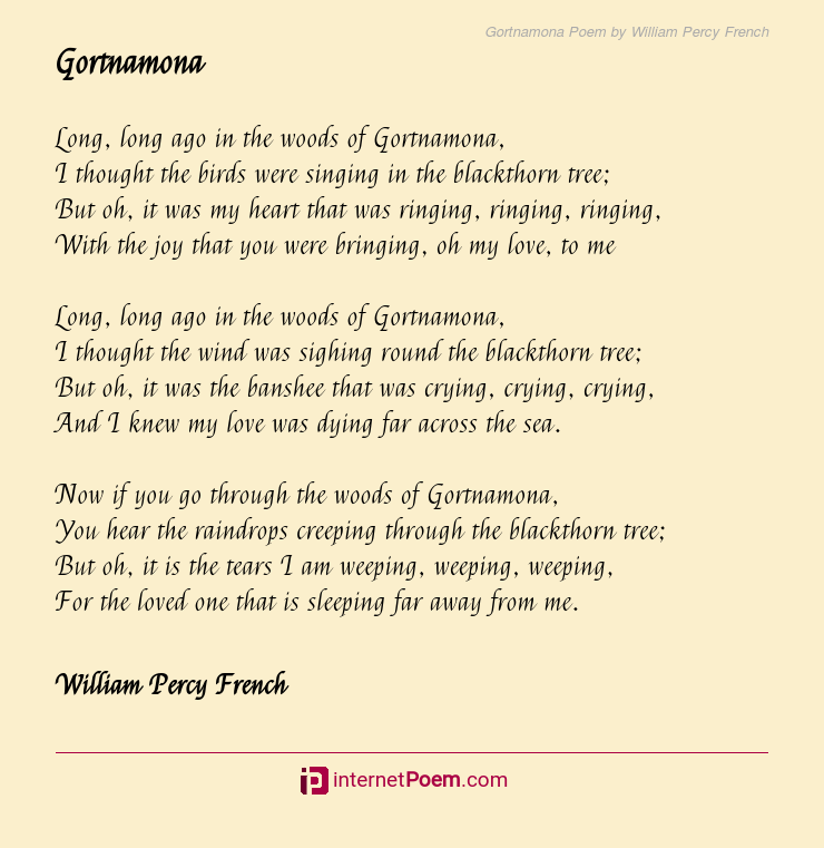 Gortnamona Poem by William Percy French