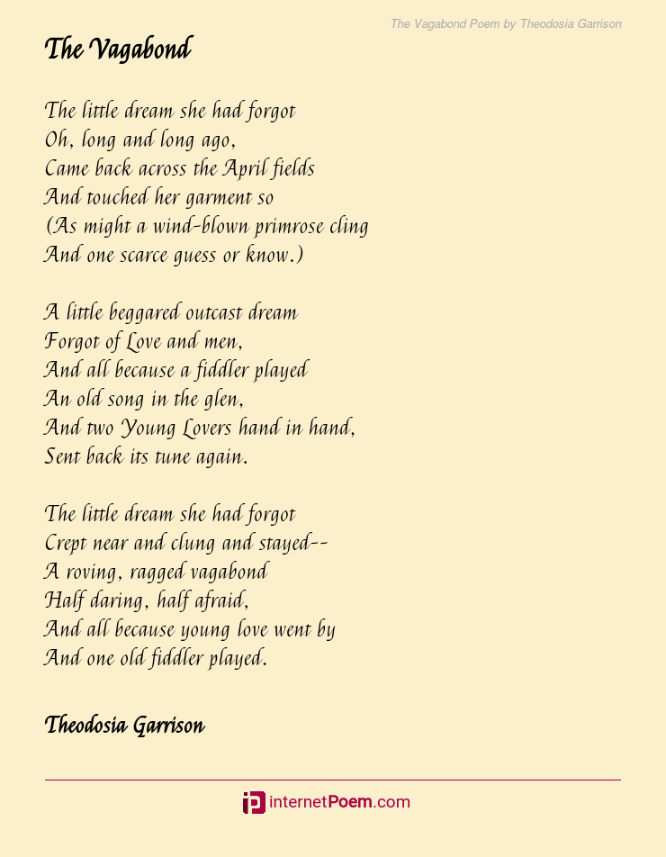 The Vagabond Poem Explanation , The Vagabond by R.L.Stevenson LPLFNC