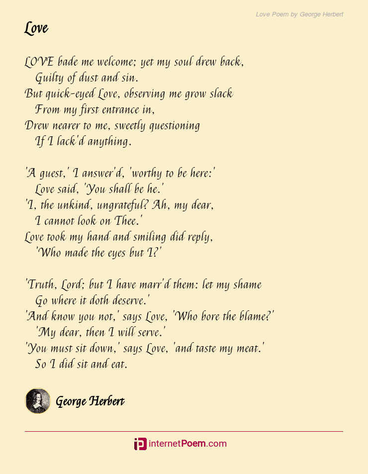 Love Poem By George Herbert