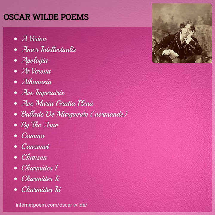 oscar wilde poetry analysis