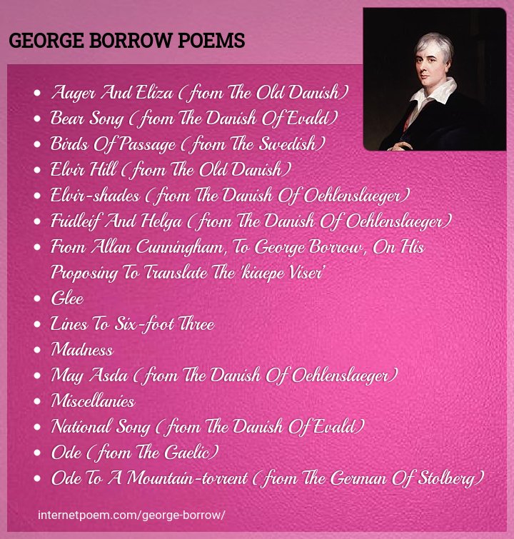 George Borrow Song Poems