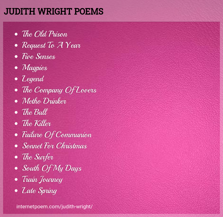 Wright Poems