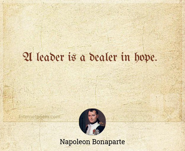 a leader is a dealer in hope essay