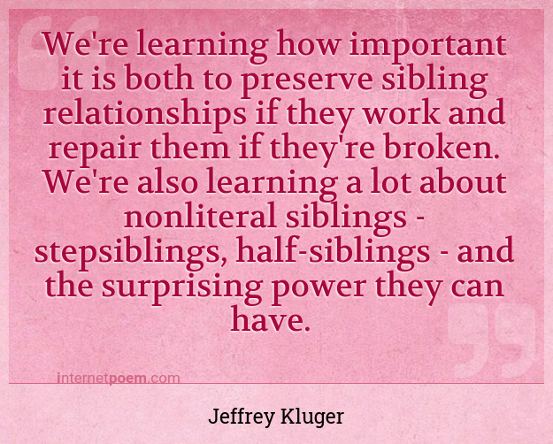 Can you work with siblings?