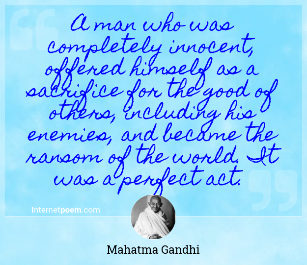 A man who was completely innocent, offered himself as... #1
