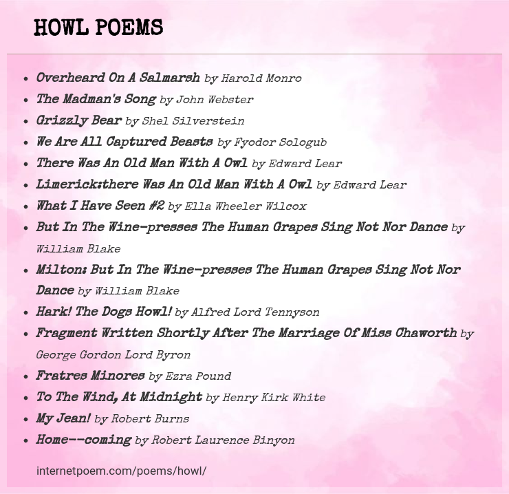 howl poem